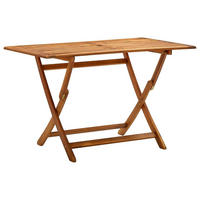 GARTENTISCH, klappbar, 120/70/75 cm, aus Massivholz Akazie, Braun - Braun, Holz (120/70/75cm) - vidaXL