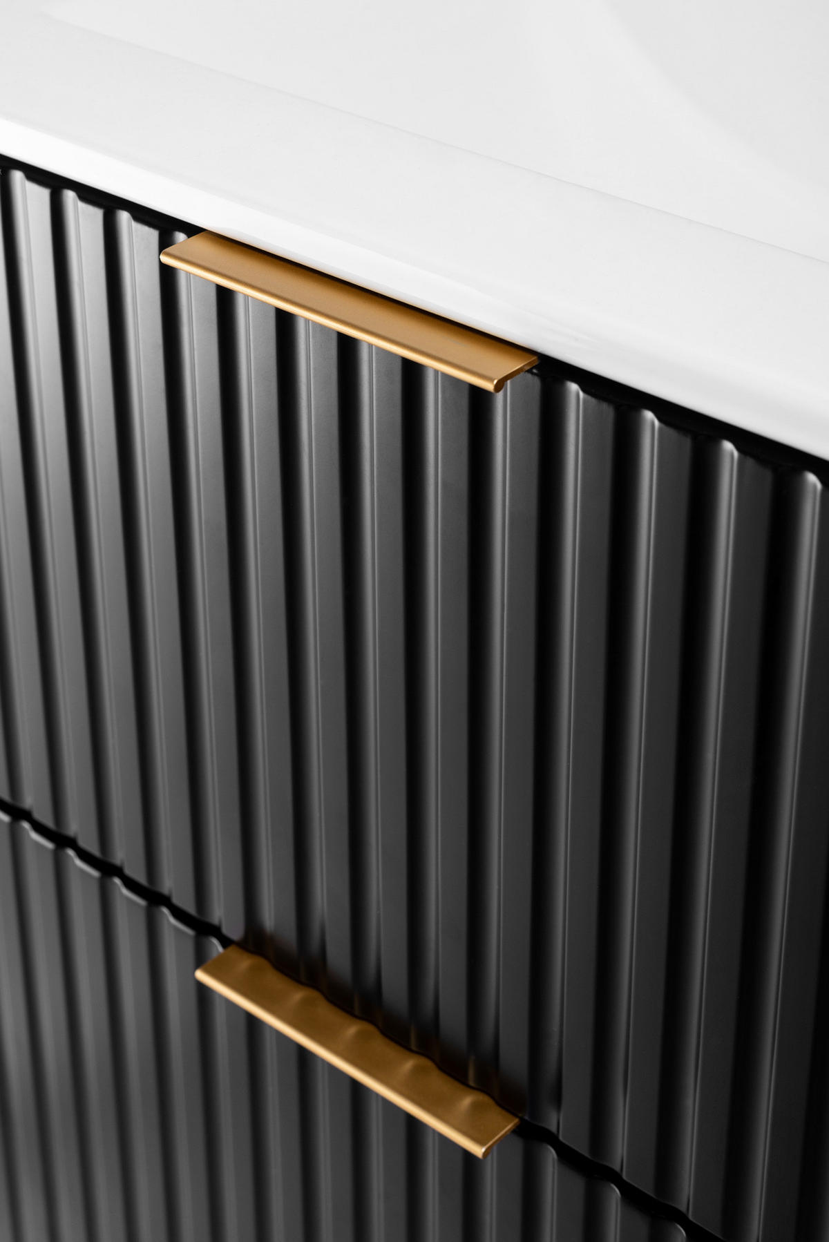 WASCHBECKUNTERSCHRANK Schwarz matt 60/57/46 cm - Schwarz, Holzwerkstoff (60/57/46cm) - Rodan