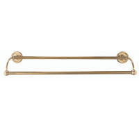 HANDTUCHHALTER Wandmontage Messing 2 Stangen - 66/17/11 cm - Goldfarben, Metall (17/11/66cm) - Signature