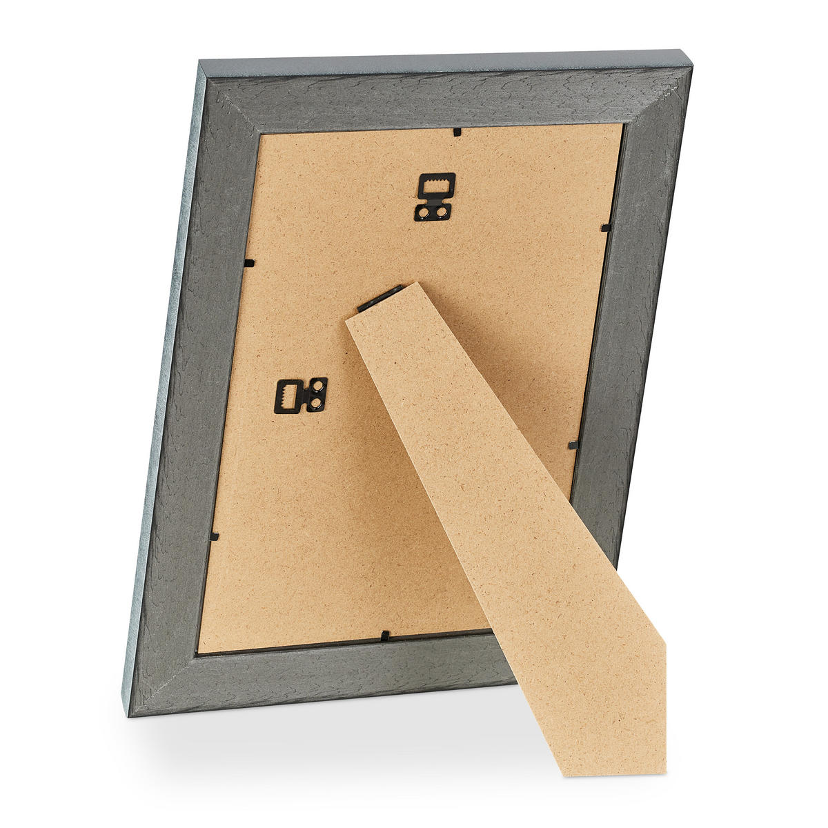 2XBILDERRAHMEN - Silberfarben, Glas/Kunststoff (26.5/36.5/2cm) - Relaxdays