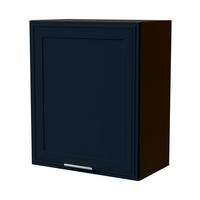 HÄNGESCHRANK Salo W2/60 Lava / Indigo Matt 60 / 32,5 / 72cm - Dunkelgrau/Dunkelblau, Holz/Holzwerkstoff (60/72/32.5cm) - Feldmann-Wohnen