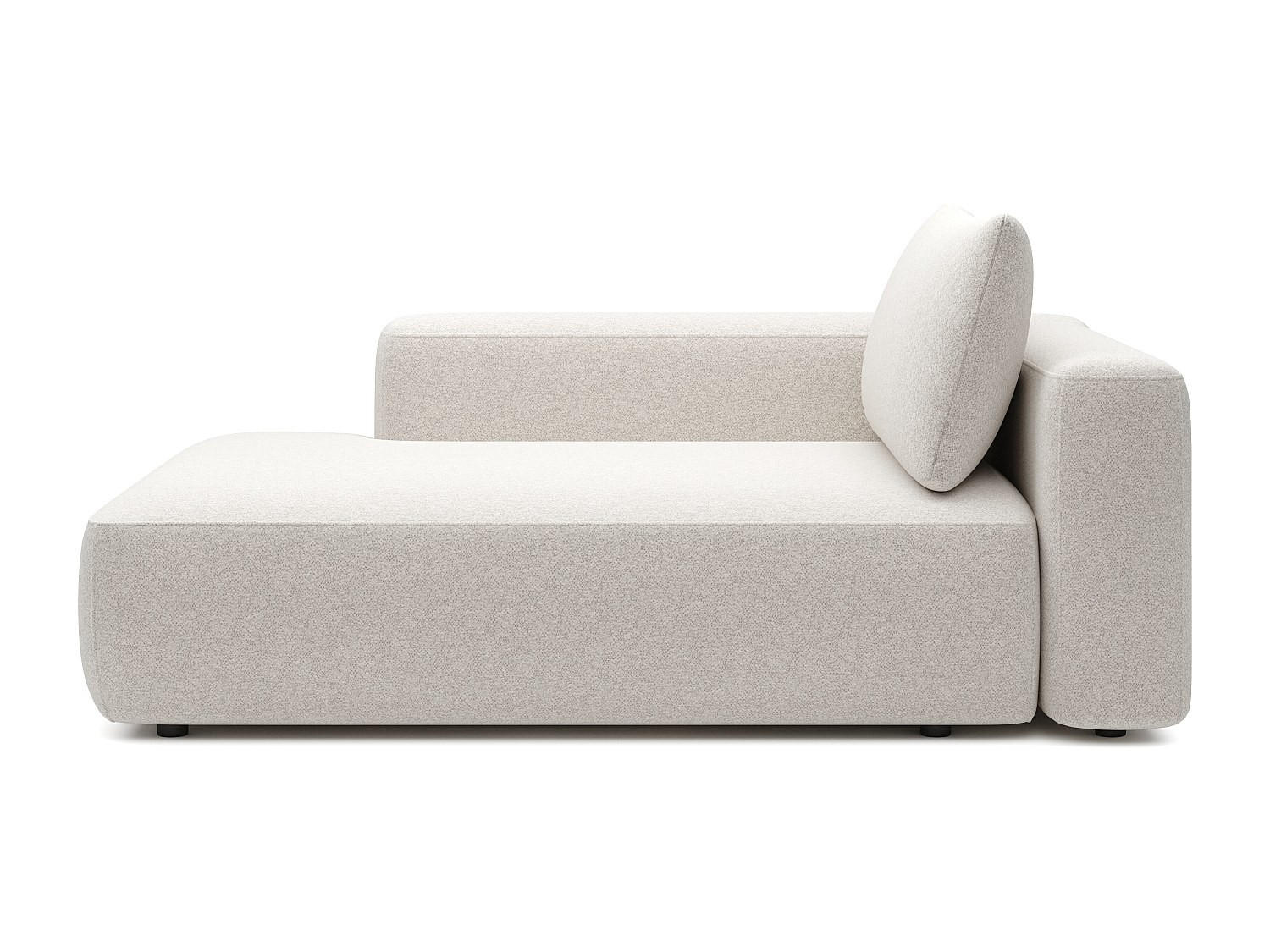 RECAMIERE ohne Schlaffunktion - 1 Person - Stoff - Cremefarben - - Creme, Textil (185/84/119cm) - Vente-Unique