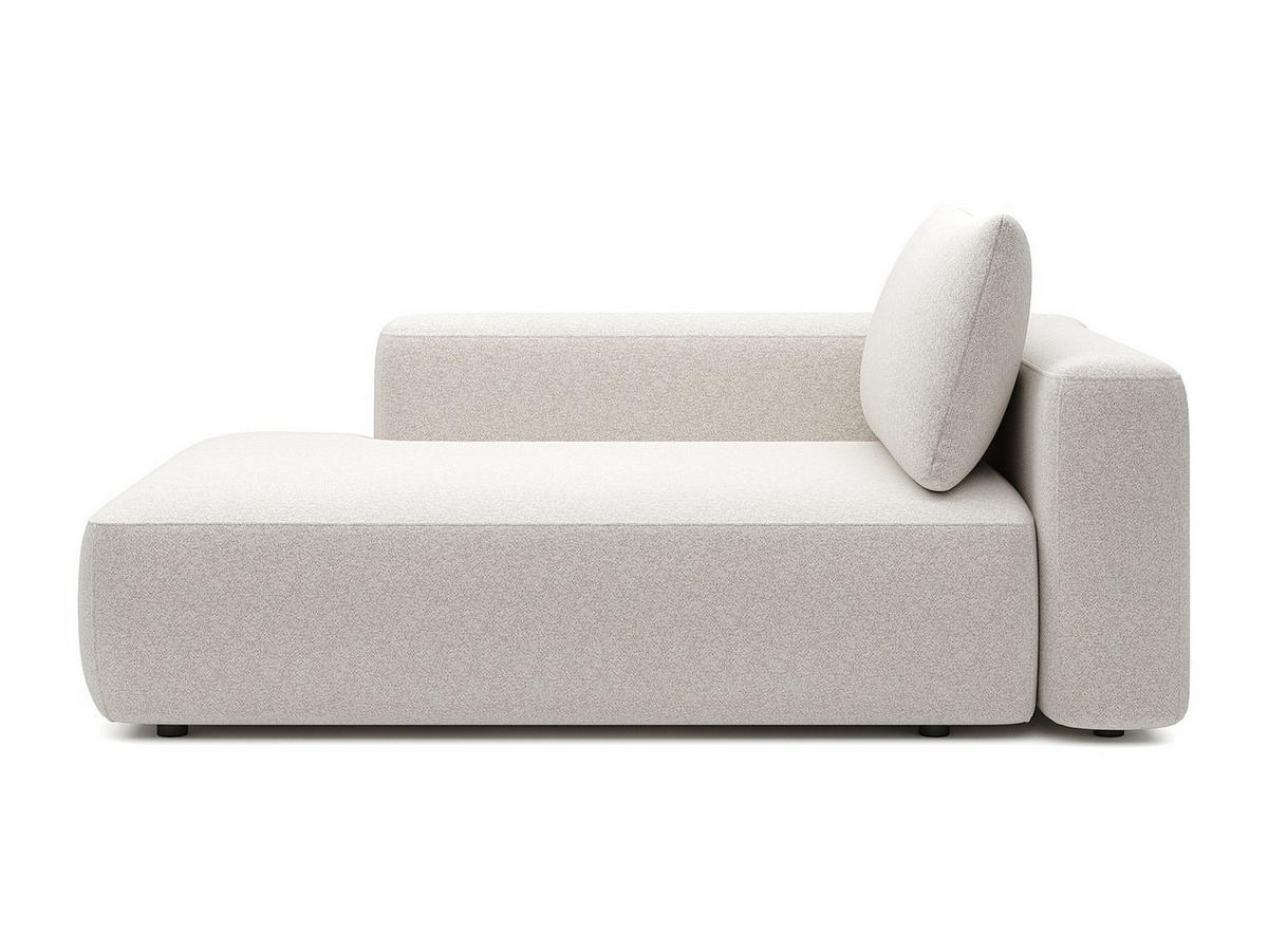 RECAMIERE ohne Schlaffunktion - 1 -Sitzer - Polyester - cremefarben - DAVISO - Creme, Textil (185/84/119cm) - Vente-Unique