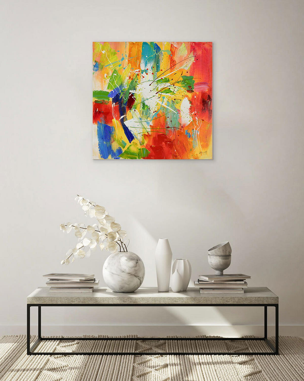 LEINWANDBILD 80/80 cm - Multicolor, Textil (80/80cm) - KUNSTLOFT