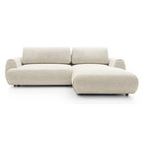 ECKSOFA mit Schlaffunktion 270 cm Ralto, Rechts, Creme - Creme, Holz (167/270cm) - Emporius