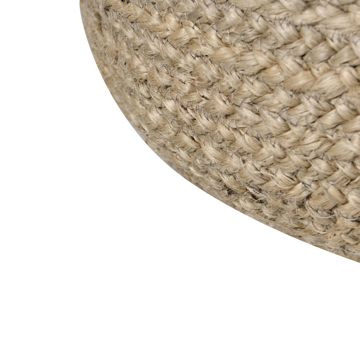 POUF Naturfarben Duki - Taupe/Naturfarben, Naturmaterialien (50/40/50cm) - Beliani