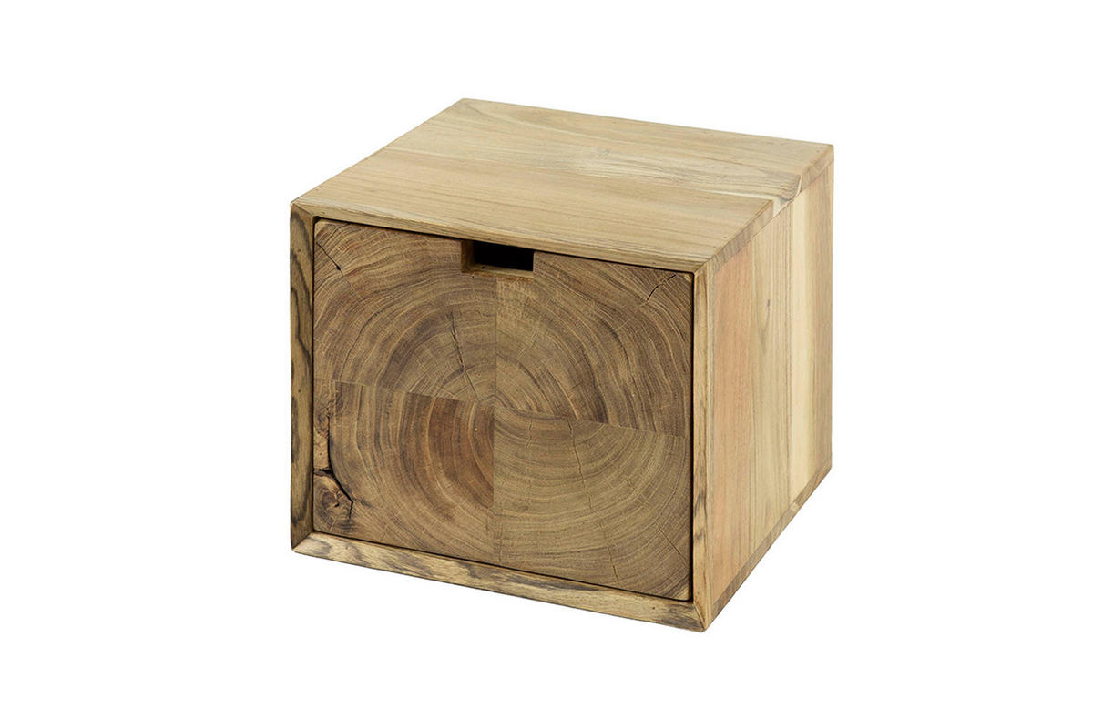NACHTTISCH GAPRO Holz Akazie - Zwetschgeholzfarben, Holz (30/25/29cm) - KAWOLA