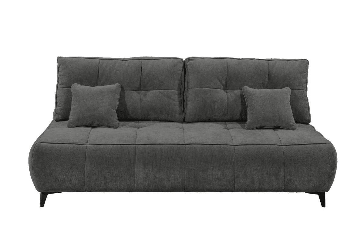 SCHLAFSOFA mit Bettkasten und Schlaffunktion - Anthrazit/Schwarz, Kunststoff/Textil (215/96/106cm) - ed exciting design