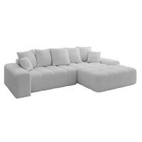 ECKSOFA Ottomane Rechts ENSI-L - 267x164x88 cm Hellgrau - Hellgrau, Holzwerkstoff/Kunststoff (164/267cm) - ALTDECOR