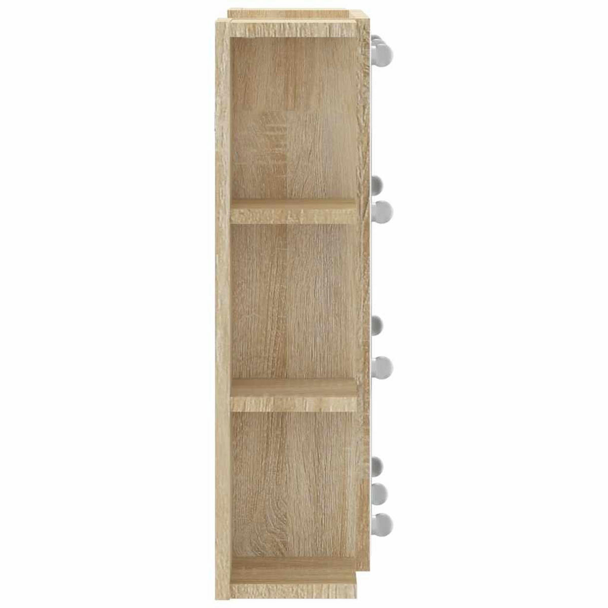 SPIEGELSCHRANK mit LED, 70/16,5/60 cm, aus Holzwerkstoff, in Sonoma-Eiche - Sonoma Eiche, Holz (70/60/16.5cm) - vidaXL