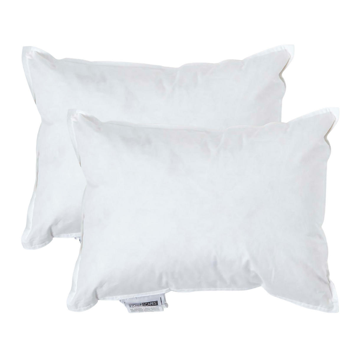 FÜLLKISSEN 2er-Set, Federkissen 30/40 cm - Weiß, Textil (30/40cm) - Homescapes