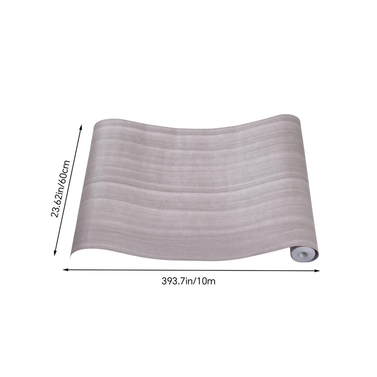 PVC-BODENBELAG Selbstklebender in Holzoptik Hellgrau Einfach zuschneidbar Pflegeleicht Schnelle, werkzeugfreie Verlegung60x1000 cm - Grau, Kunststoff (100/60/1cm) - Livingandhome