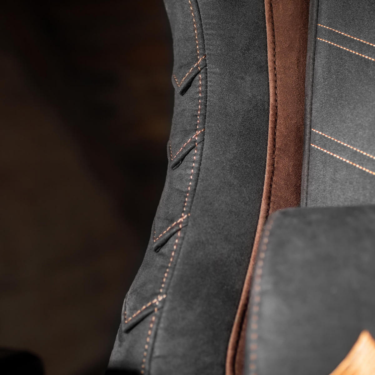 GAMINGSTUHL Vernazza Supersoft™ Stoff Sabaton Legends - Schwarz/Braun, Kunststoff/Textil (68/135/50cm) - Arozzi
