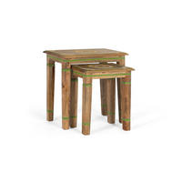 COUCHTISCH aus Mangoholz - Chromfarben, Holz (56/36/55cm) - Giner y Colomer
