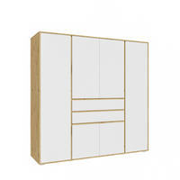 KLEIDERSCHRANK 4-türig FALUN (B/H/T: ca. 197/194/56 cm) in Artisan Eiche Nachbildung/weiß - Eiche Artisan, Holzwerkstoff (197/194/56cm)