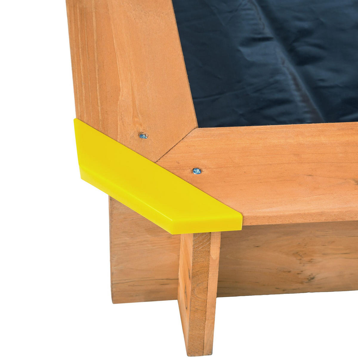 SANDKASTEN Emilia, 120 x 120 x 120 cm, blau - Blau, Holz (120/120/120cm) - tectake