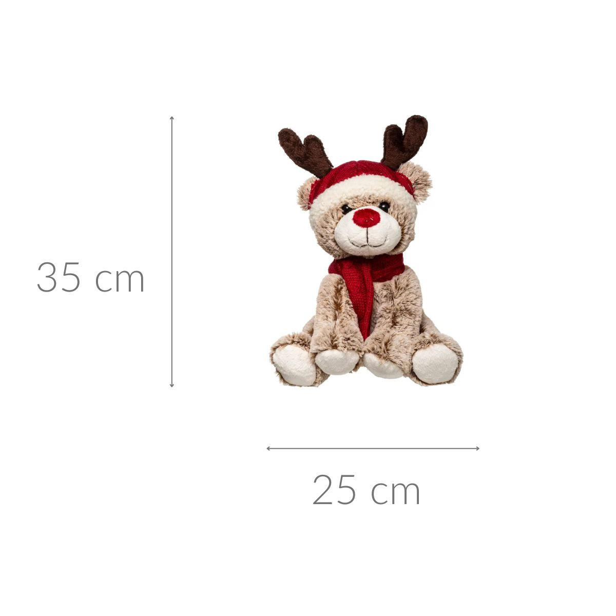 RENTIER mit Mütze 25/12/35 cm - Multicolor, Textil (12/35/25cm) - Atmosphera Createur d´interieur