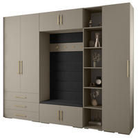 GARDEROBEN-SET 236,7/290/47 - Kaschmir/Goldfarben, Holz/Kunststoff (290/236.7/47cm) - Abiks Möbel