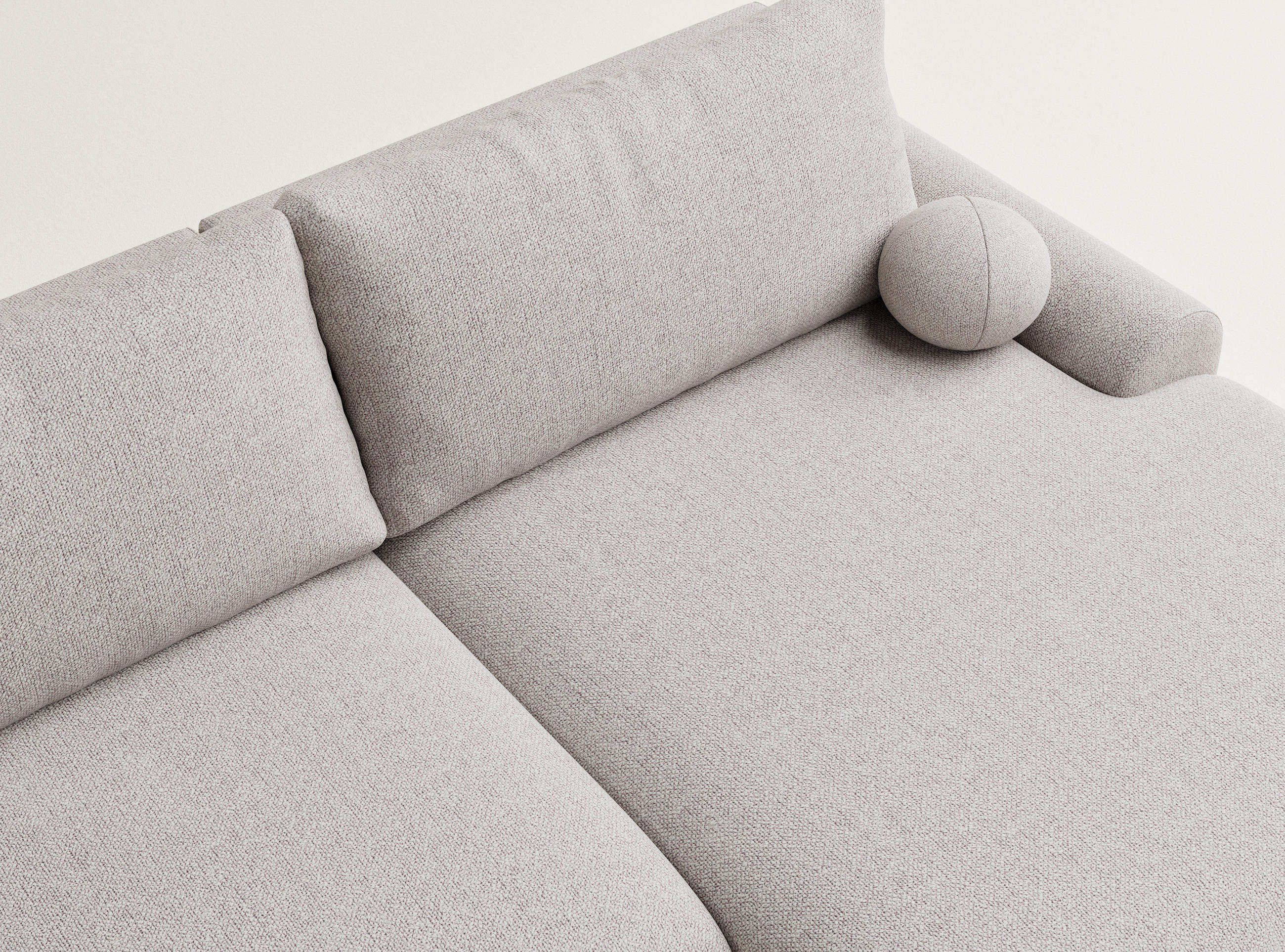 Thumbnail - Maison de Reve Ecksofa, Beige, Textil, 4-Sitzer, Füllung: Schaumstoff, L-Form,L-Form, 240x145 cm, Oeko-Tex® Standard 100...