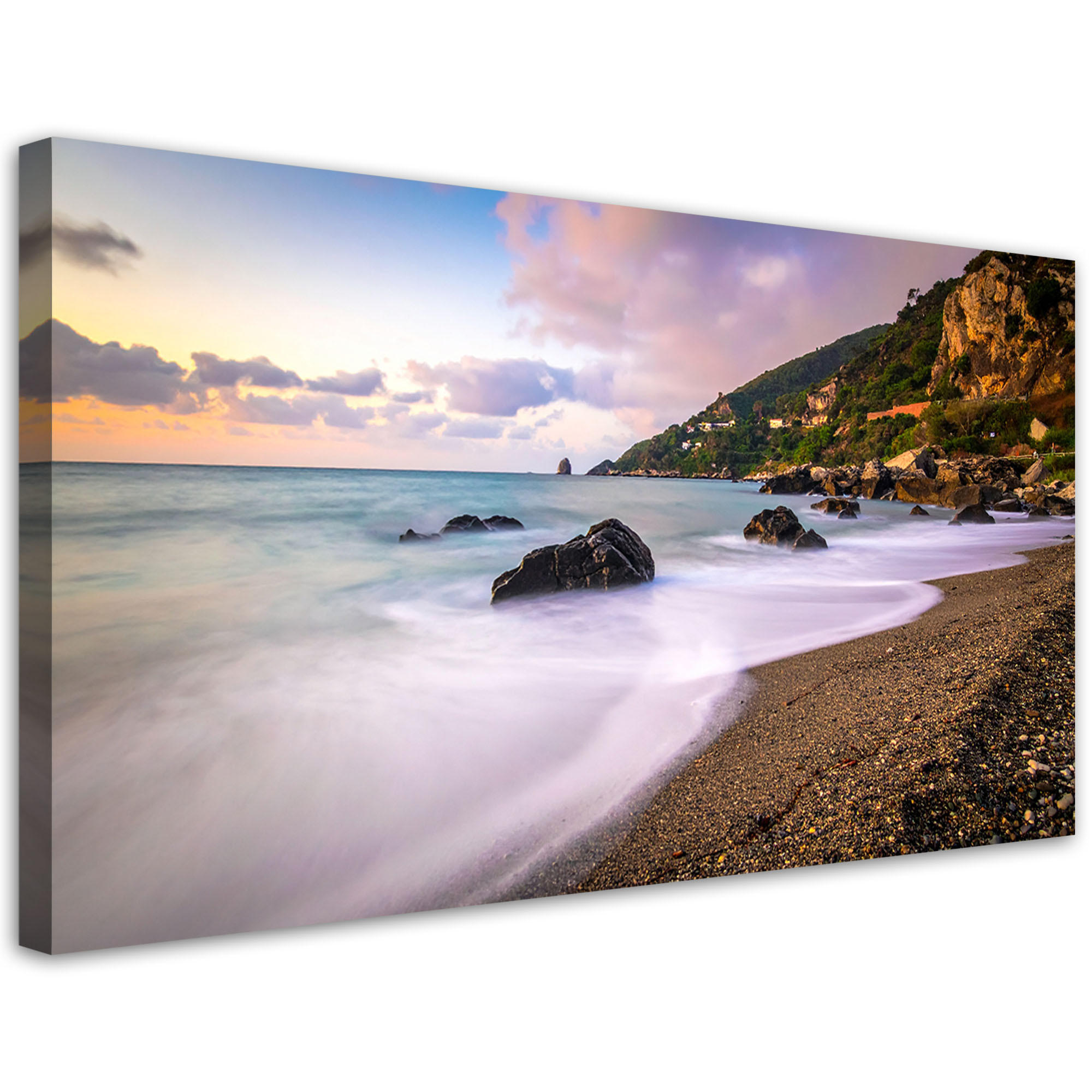 LEINWANDBILD Landschaften 80x40cm - Multicolor, Textil (80/40cm) - Feeby