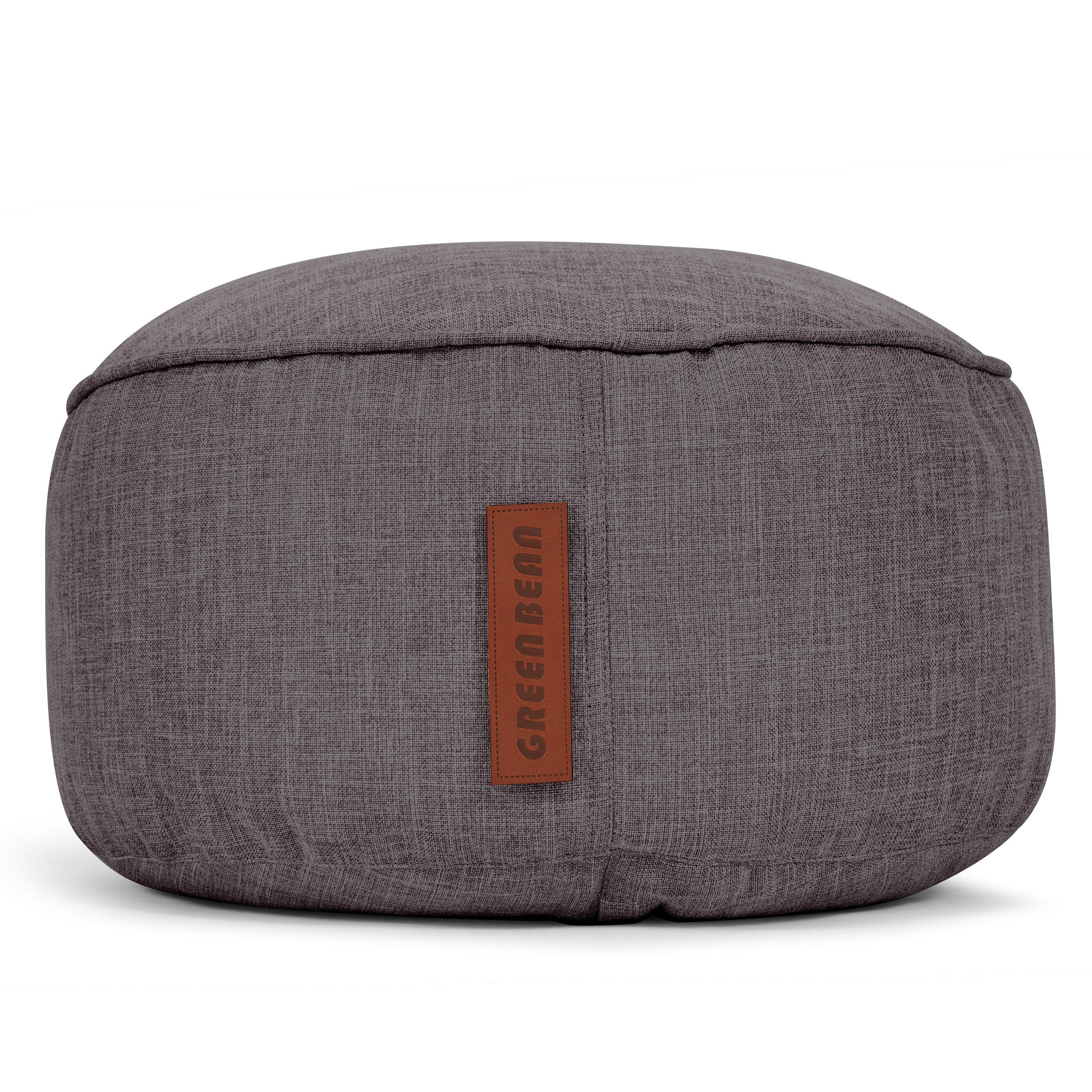 SITZSACK-HOCKER "Home Linen" 45x25cm - Dunkelgrau, Textil (45/25/45cm) - Green Bean