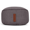 SITZSACK-HOCKER "Home Linen" 45x25cm - Dunkelgrau, Textil (45/25/45cm) - Green Bean