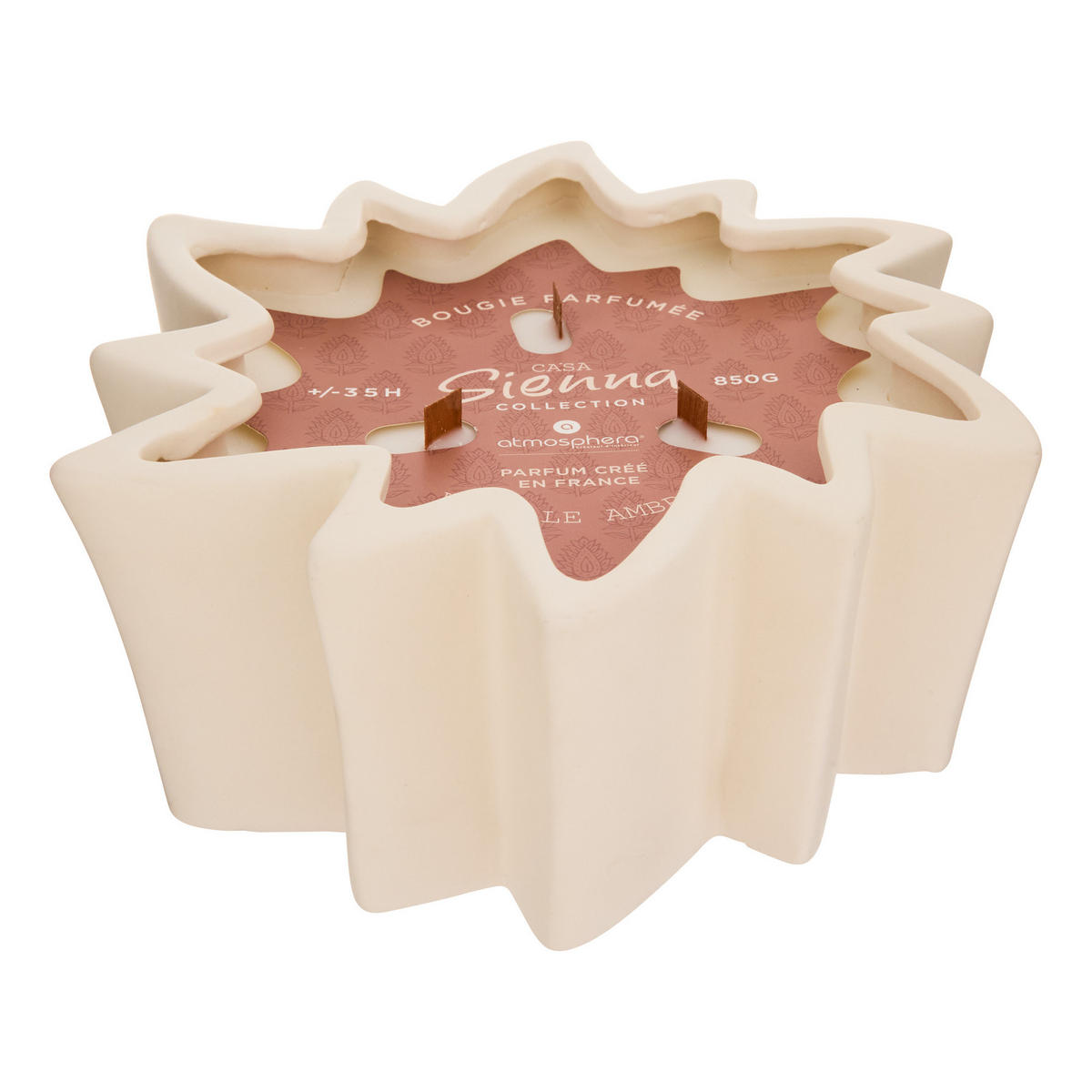 DUFTKERZE Vanille Sienna 24,5/10/25 cm - Beige, Paraffin (25cm) - Atmosphera Createur d´interieur