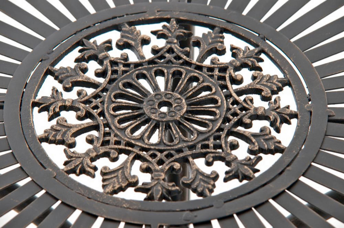 GARTENTISCH Hera bronze - Dunkelbraun, Metall (72.5/70/70cm) - TPFGarden