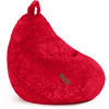 SITZSACK "Plüsch" 60x45x45cm - 120L - Rot, Textil (45/60/45cm) - Green Bean