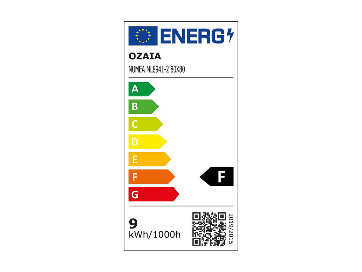 BADSPIEGEL - 80cm x 3.5cm - Spiegelglas - goldfarben - NUMEA - Goldfarben, Glas (80/80/3.5cm) - Vente-Unique