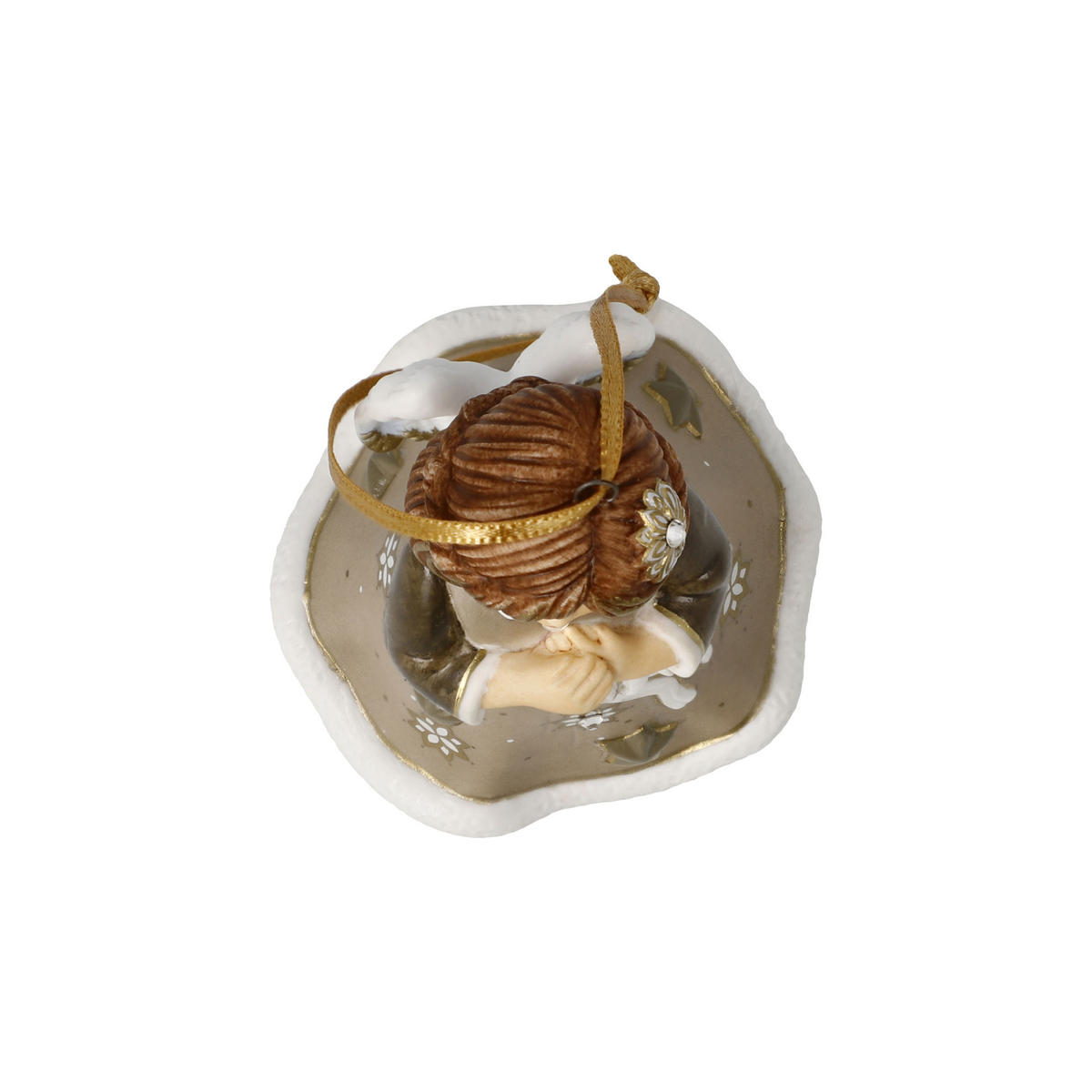 ENGELFIGUR Jahresengel Glöckchen 2024, Porzellan, Walnuss, Jahresedition - Braun, Keramik (6/9.5/6cm) - Goebel