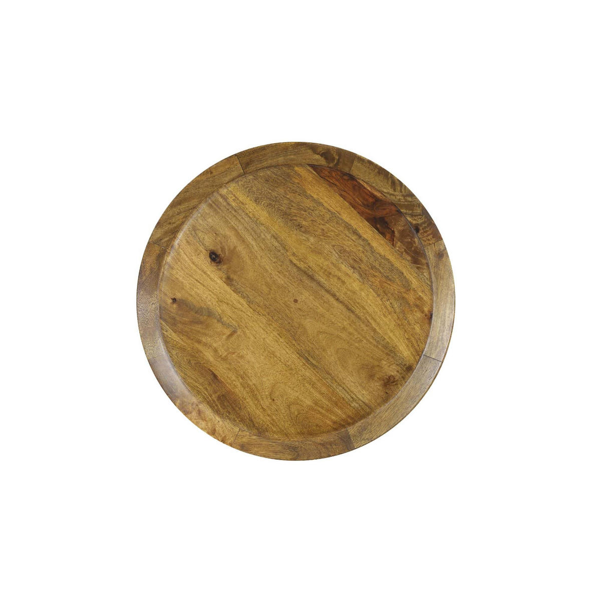 BEISTELLTISCH JOEKON Ø50x53 cm, Holz, Braun - Braun, Holz (50/50/53cm) - Light & Living