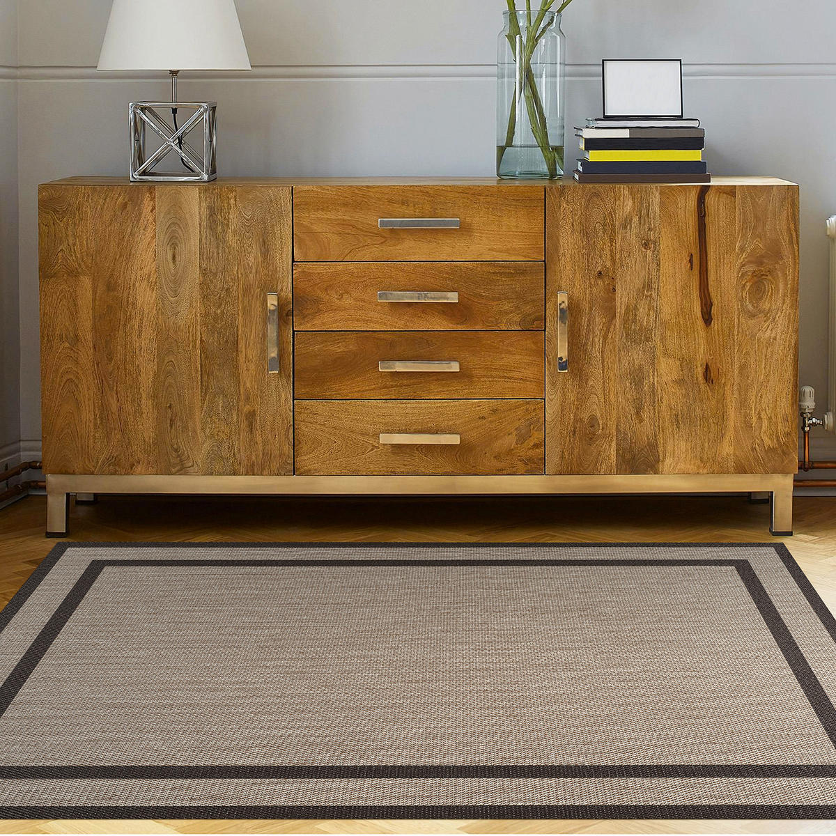 TEPPICH Premium en Vinyle Rechtecke Braun 60x90 cm - Braun, Kunststoff (60/90cm) - STORESDECO