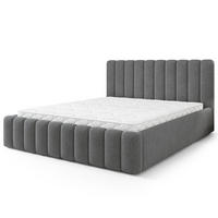 POLSTERBETT DINESE Q 120x200 cm mit Bettkästen - Grau - Grau, Holz (120/200cm) - MASSENO