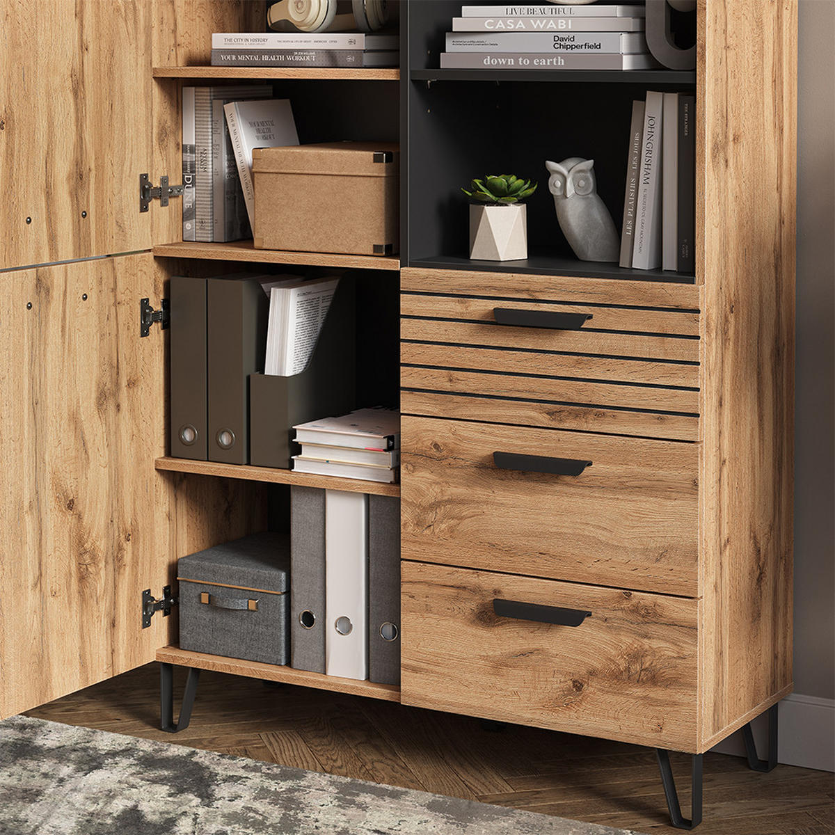 ŠATNÍ SKŘÍŇ Amber Dub Wotan - dub Wotan, kompozitní dřevo (100/142/38cm) - Vicco