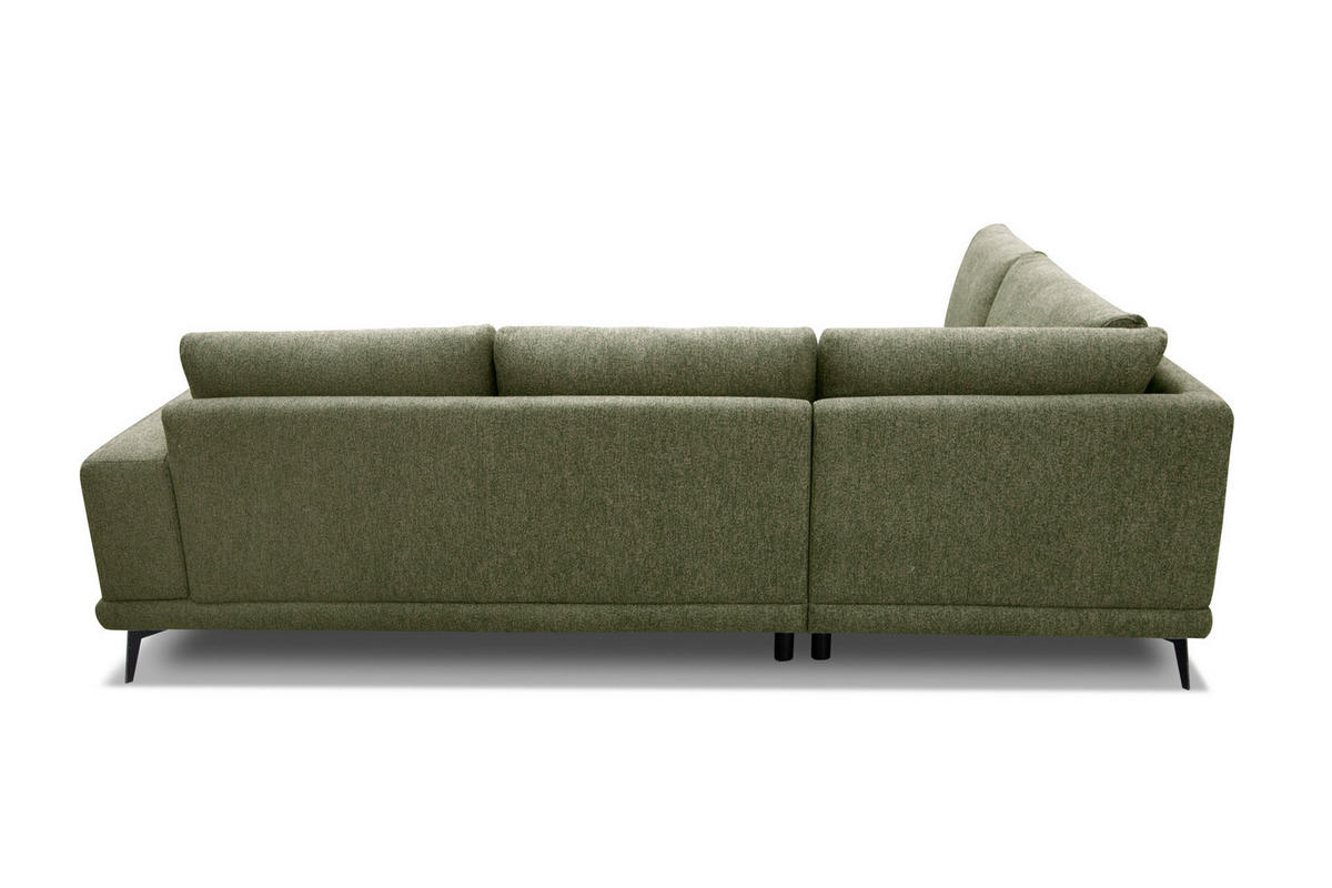 ECKSOFA MEDIOLANE 5-Sitzer, olivgrün - Olivgrün, Holzwerkstoff/Textil (219/282cm) - Courtois Laville