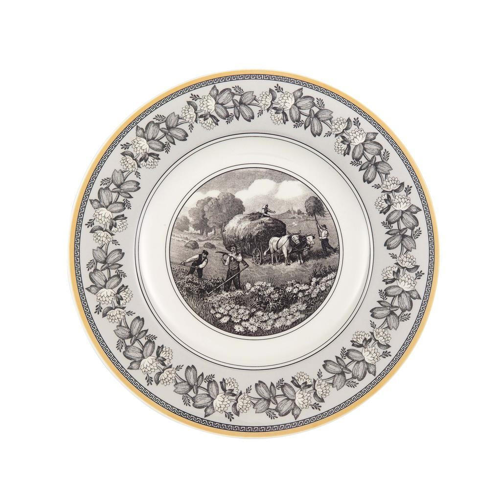 Villeroy & Boch Speiseteller Weiß, Grau, Gelb