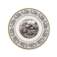 SPEISETELLER Audun Ferme weiß-grau-gelb ø 27,1 cm - Gelb/Weiß, Keramik (27.1cm) - Villeroy & Boch