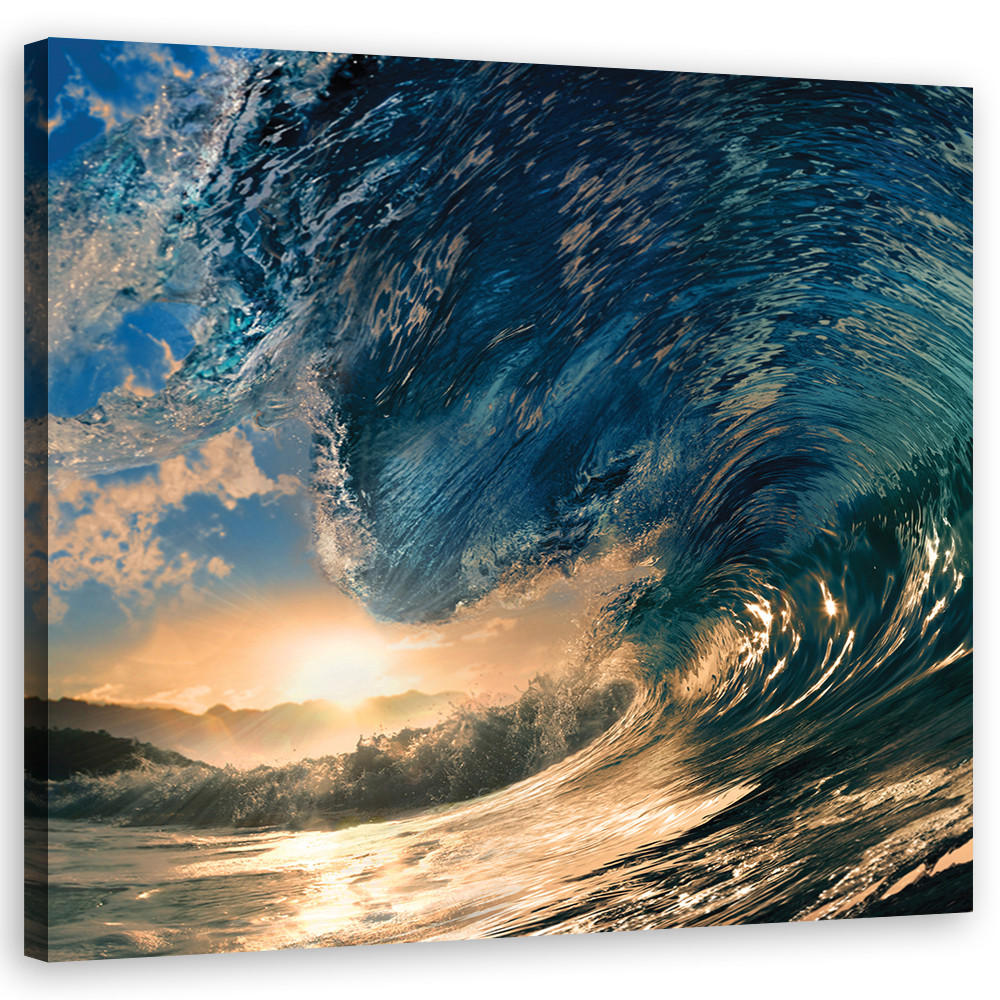 Feeby Wandbild Blau 40x40 cm