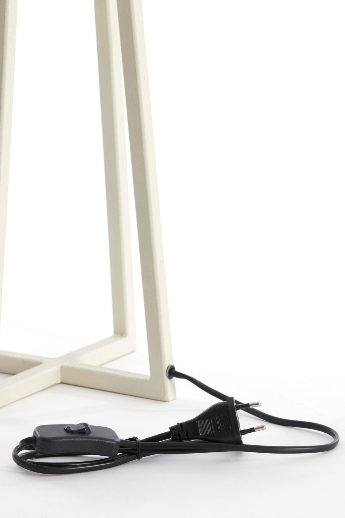 LAMPENFUSS Miley Weiß 21/21/56 cm - Weiß, Metall (21/21/56cm) - Light & Living