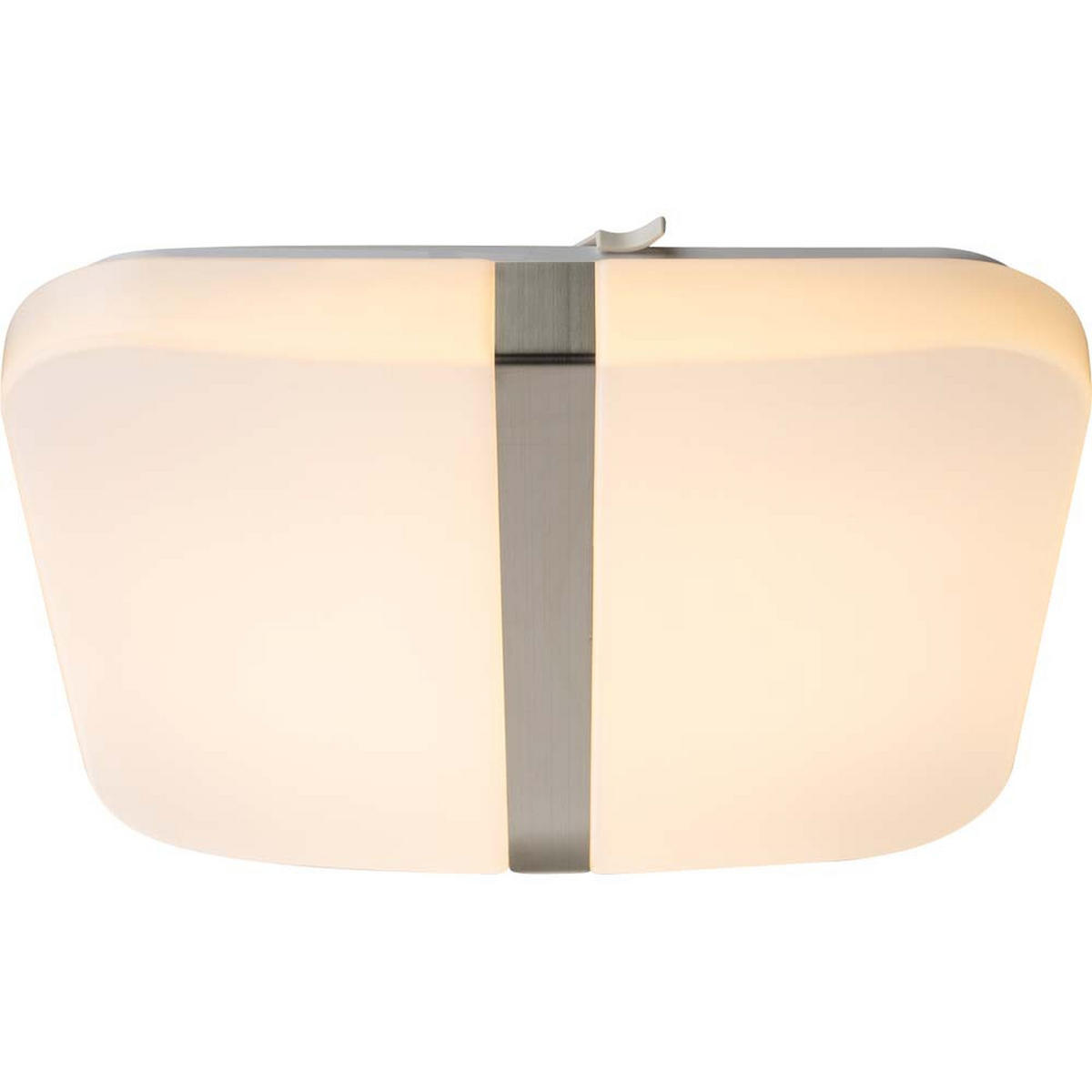 LED DECKENLEUCHTE Chrom Weiß Quadrat - Weiß, Metall (33/33/5.5cm) - Globo Lighting