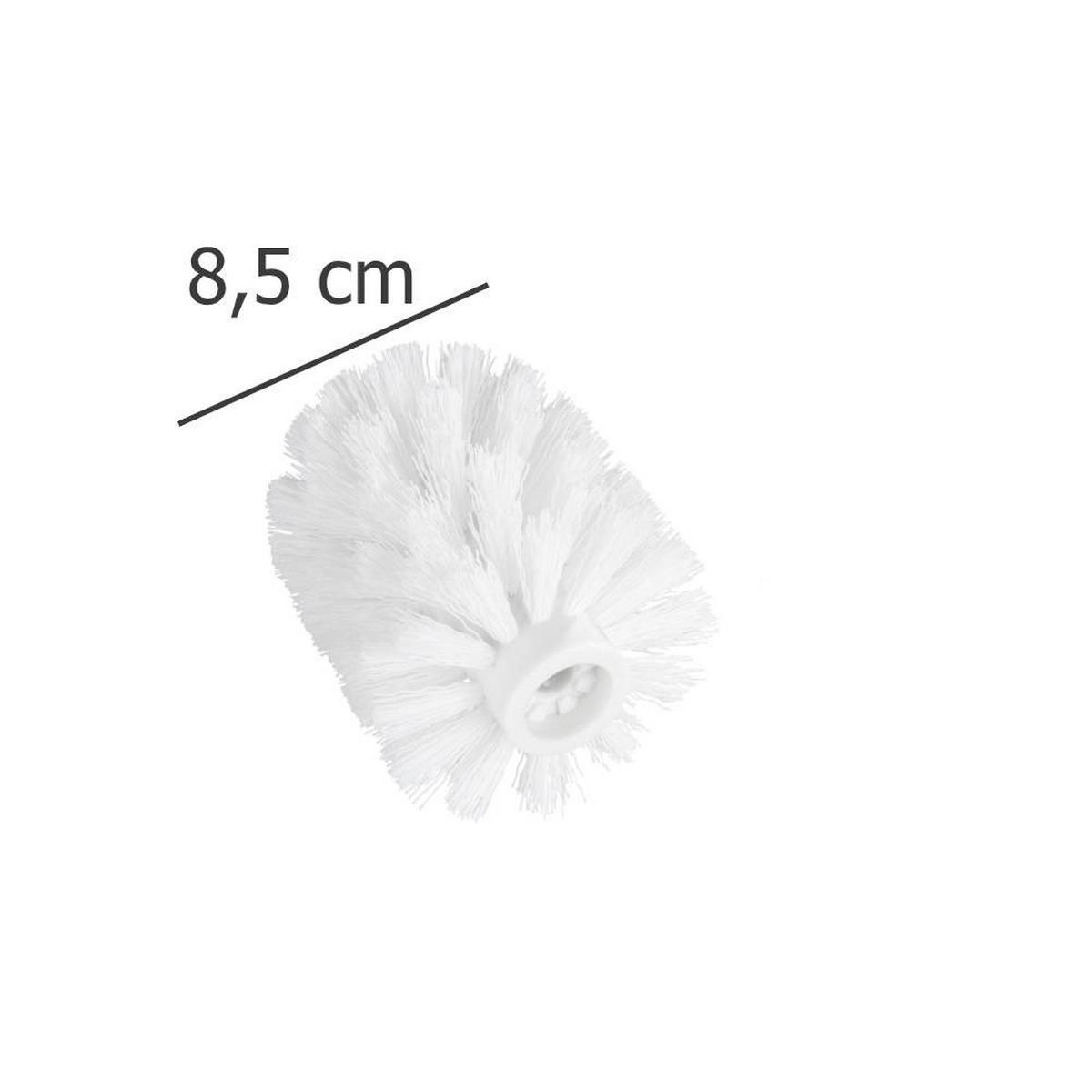 ERSATZSPITZE für WC-Bürste - weiß 8,5/8,5/9 cm - Weiß, Kunststoff (8.5/9/8.5cm) - Wenko