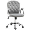 BÜROSTUHL, Grau, Polyester, Stahl - Grau, Kunststoff (105/60/60.5cm) - Vinsetto