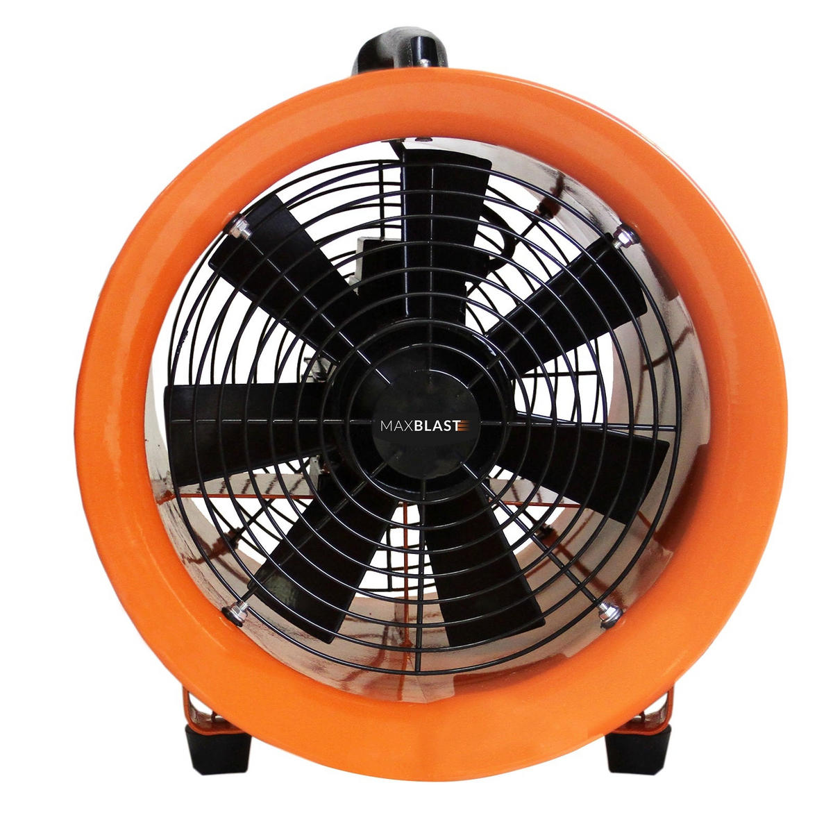 INDUSTRIEVENTILATOR Profesioneller 250mm 320W - 12m Kanal - Orange, Metall (33/33/38cm) - T-Mech