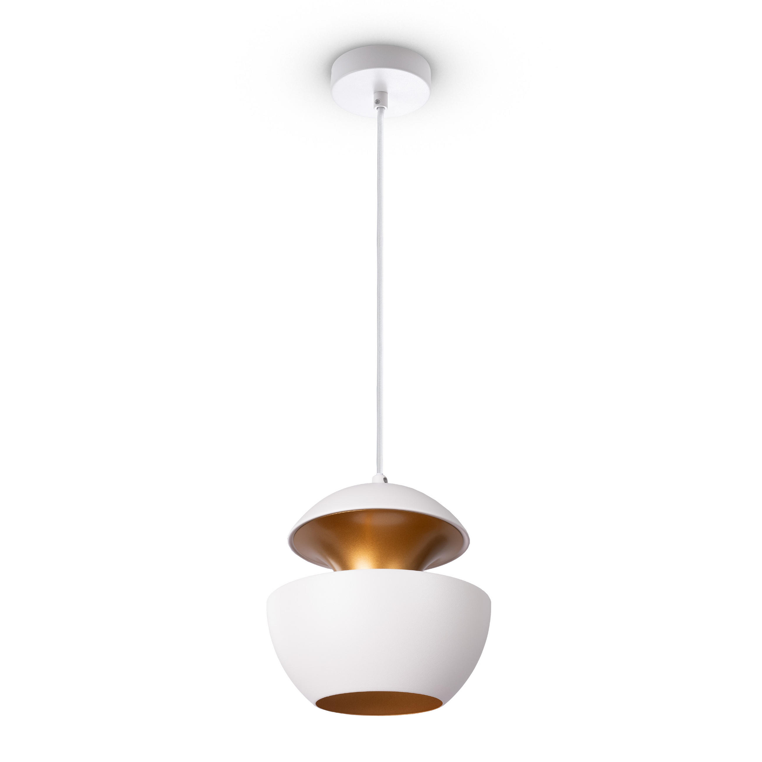 PENDELLEUCHTE Ben - Weiß, Metall (20/20/20cm) - Paco Home