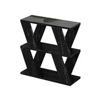 BEISTELLTISCH Lazena Schwarzer Marmoreffekt matt 60/22/55,4 cm - Graphitfarben, Holzwerkstoff (22/60/55.4cm) - Decortie