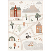 KINDER TEPPICH SOFTSTAR KIDS LITTLE CITY - Multicolor, Textil (120/170cm) - Pergamon