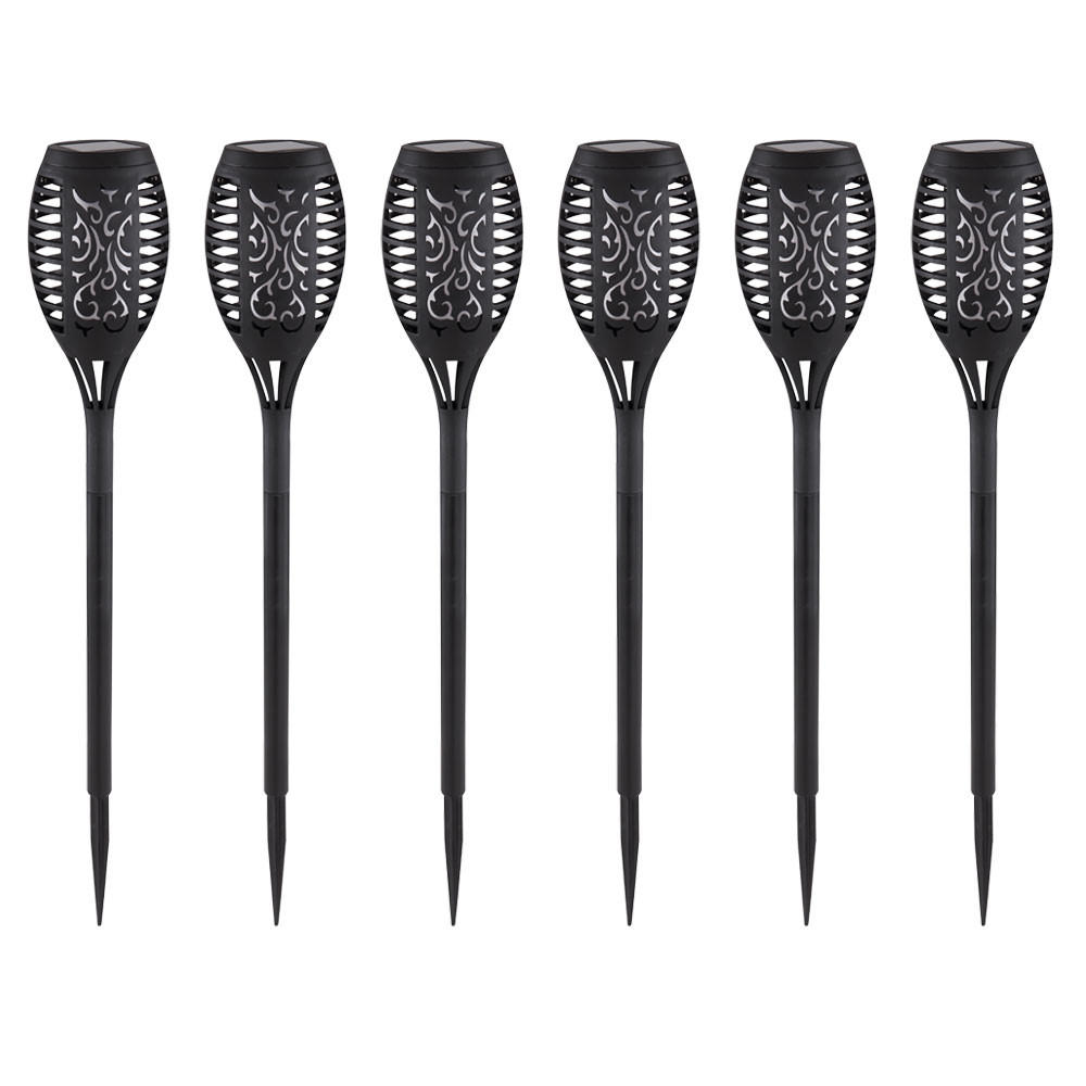 LED AUSSENLEUCHTE Solar Steckleuchte Schwarz - Schwarz, Kunststoff (7.5/7.5/49.5cm) - Globo Lighting