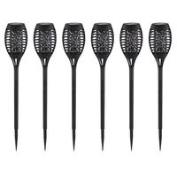 LED AUSSENLEUCHTE Solar Steckleuchte Schwarz - Schwarz, Kunststoff (7.5/7.5/49.5cm) - Globo Lighting