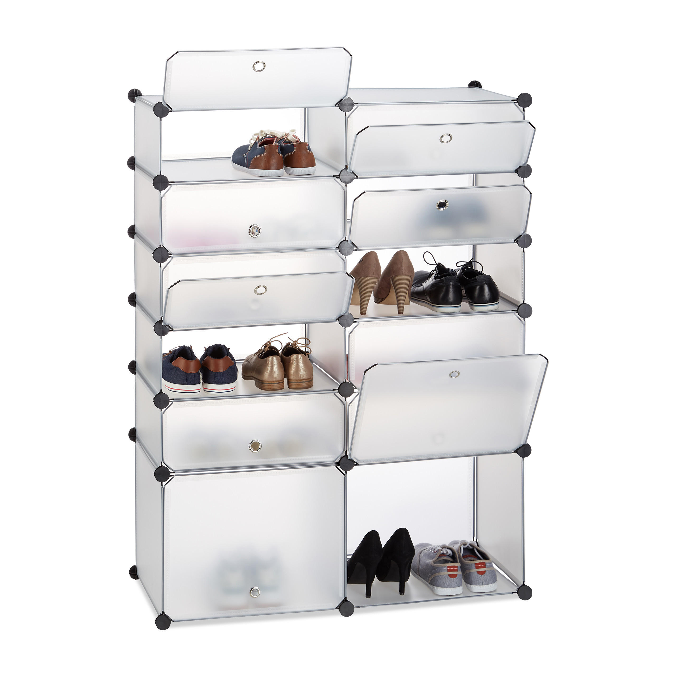 SKOHYLLA Transparent 12 fack 125/94/37 cm